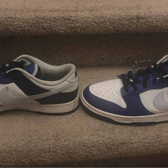 Nike Men's Black and Blue Sneakers - Picture 1 of 7